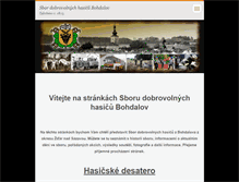 Tablet Screenshot of hasici-bohdalov.cz